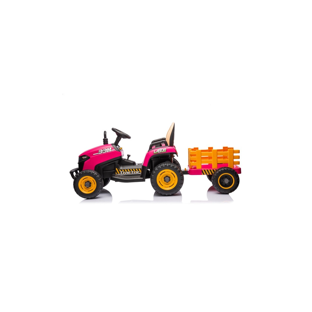 Elektrinis traktorius BBH-030, Pink-Elektromobiliai vaikams, Traktoriai-e-vaikas