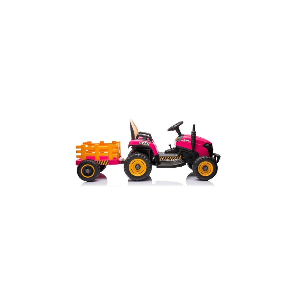 Elektrinis traktorius BBH-030, Pink-Elektromobiliai vaikams, Traktoriai-e-vaikas