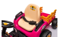 Elektrinis traktorius BBH-030, Pink-Elektromobiliai vaikams, Traktoriai-e-vaikas