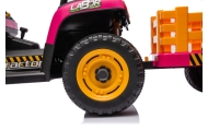 Elektrinis traktorius BBH-030, Pink-Elektromobiliai vaikams, Traktoriai-e-vaikas