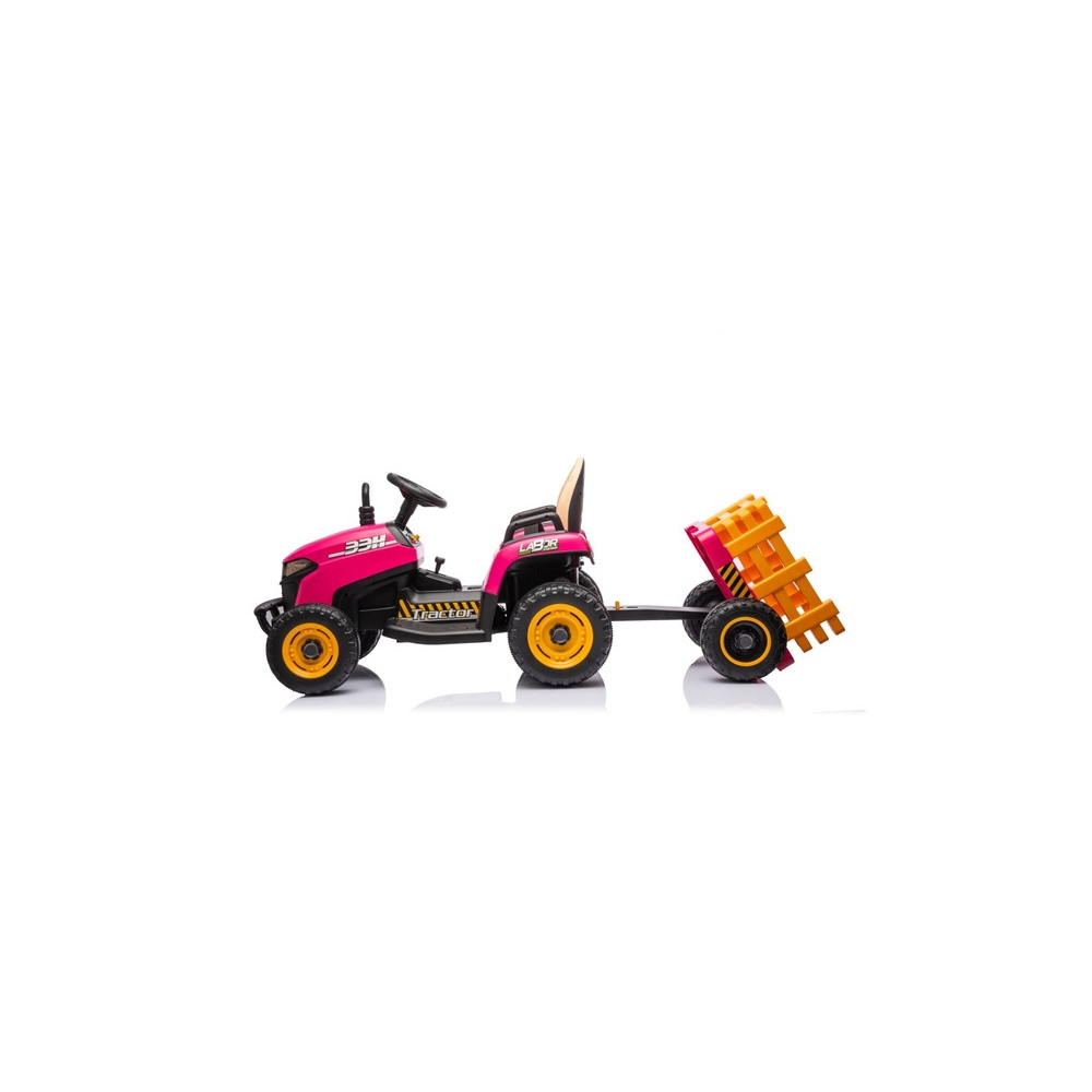 Elektrinis traktorius BBH-030, Pink-Elektromobiliai vaikams, Traktoriai-e-vaikas