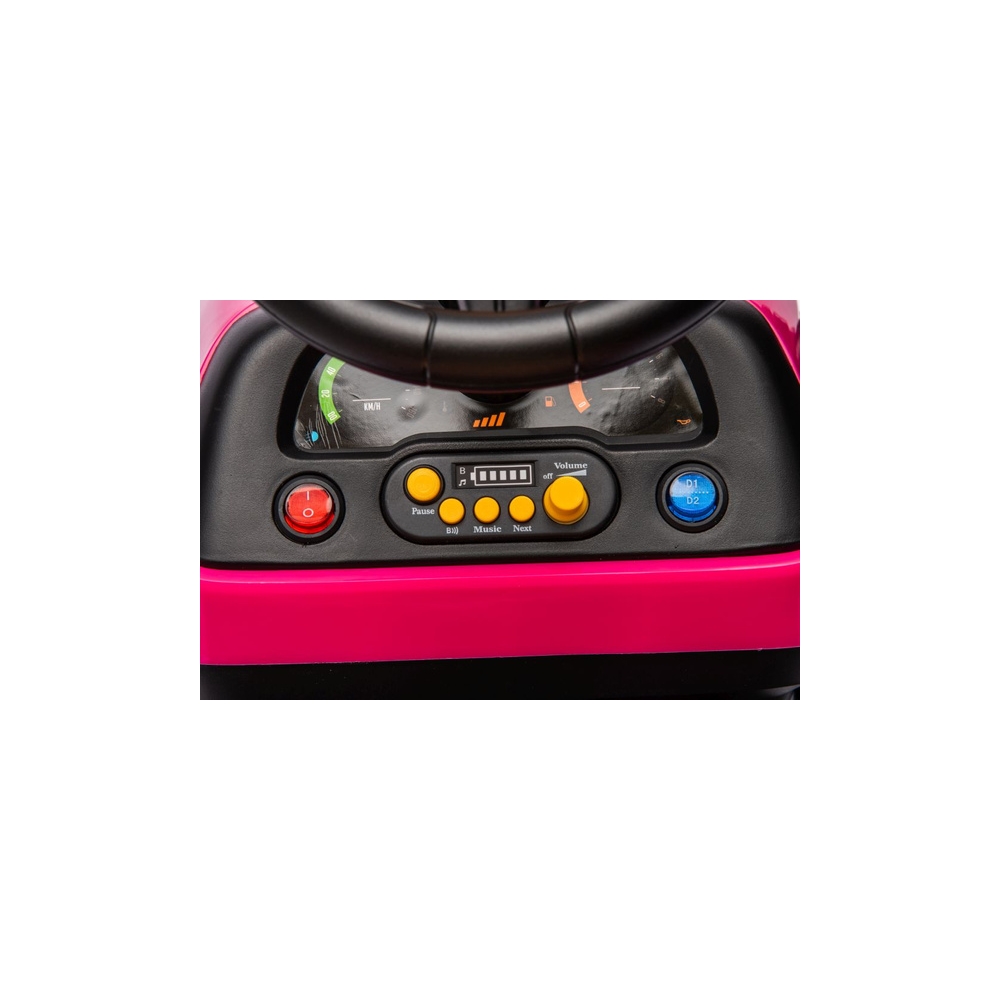 Elektrinis traktorius BBH-030, Pink-Elektromobiliai vaikams, Traktoriai-e-vaikas