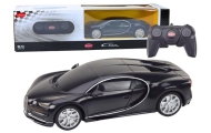 Auto Bugatti Veyron Chiron Samochód Zdalnie Sterowany RC Czarny 1:24