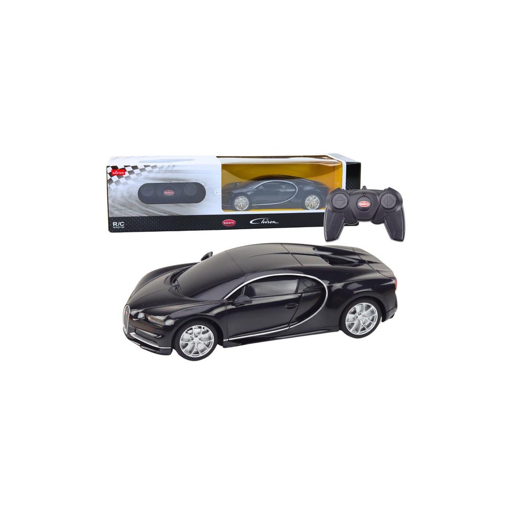 Nuotoliniu būdu valdomas Bugatti Veyron Chiron automobilis, juodos spalvos, 1:24-Žaislai, Auto ir transporto žaislai, Valdomos r