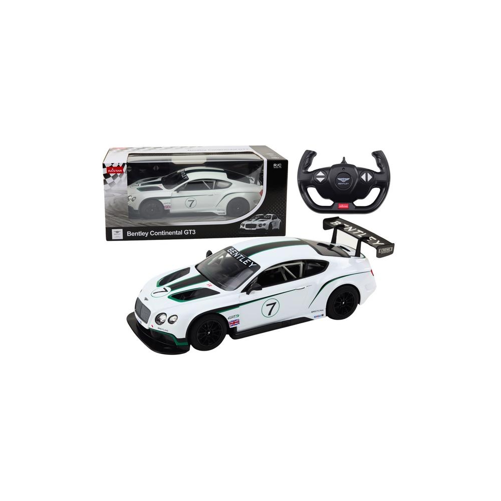 Nuotoliniu būdu valdomas RC sportinis automobilis 1:14 Bentley Continental GT3, White