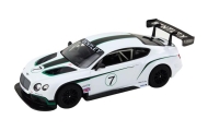 Nuotoliniu būdu valdomas RC sportinis automobilis 1:14 Bentley Continental GT3, White
