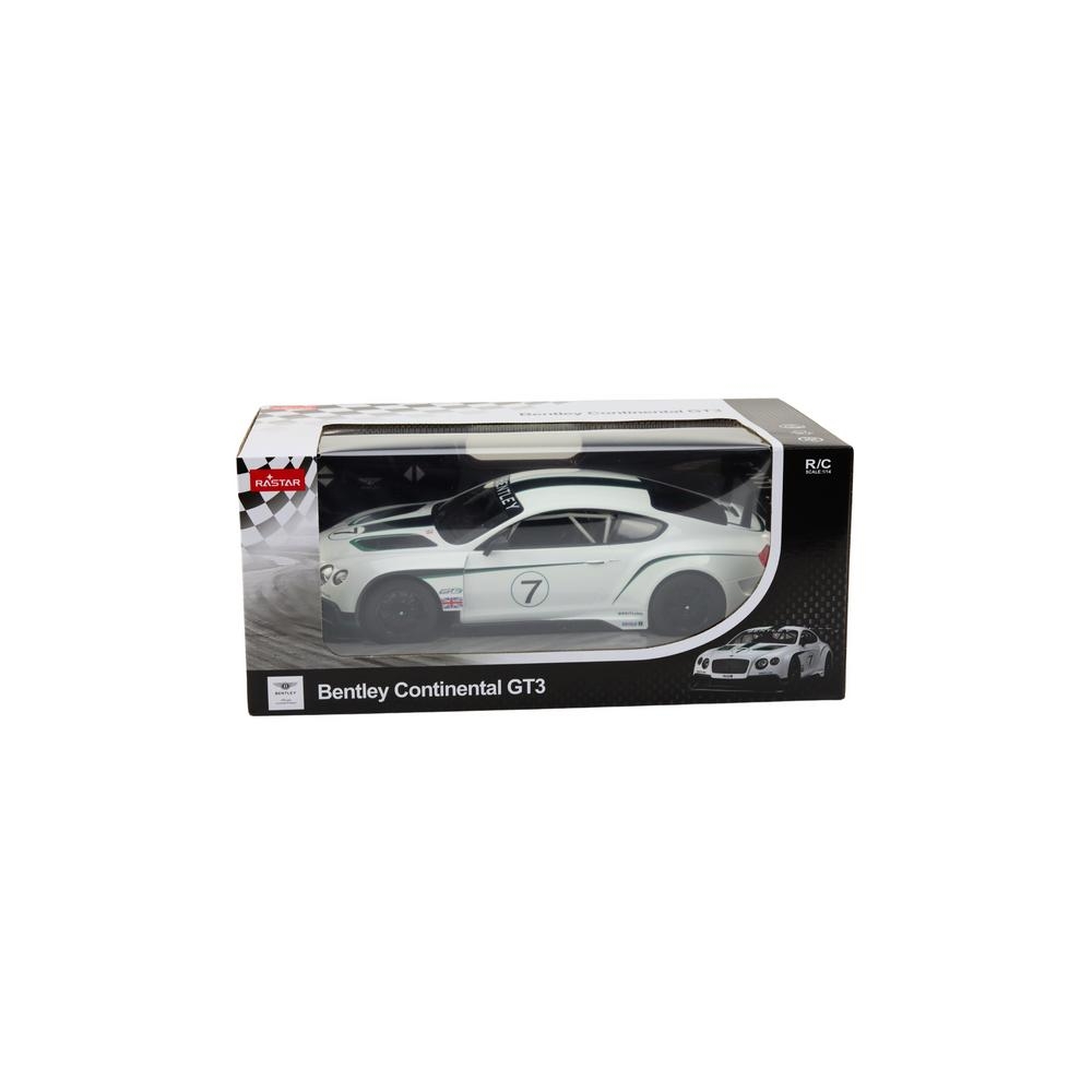 Nuotoliniu būdu valdomas RC sportinis automobilis 1:14 Bentley Continental GT3, White