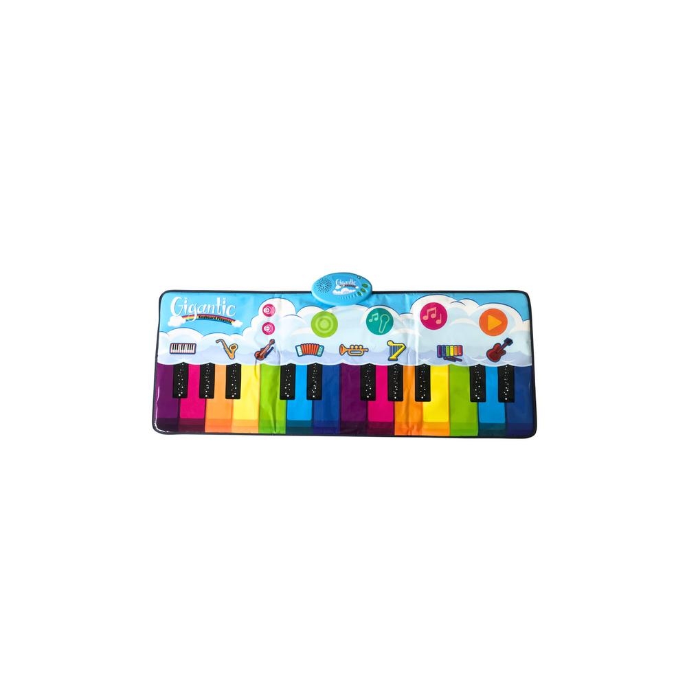 Mokomasis šokių kilimėlis Vaivorykštės pianino instrumentai 10 melodijų