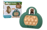 Pop It Dinosaur Arcade Game Console 4 Game Modes Green