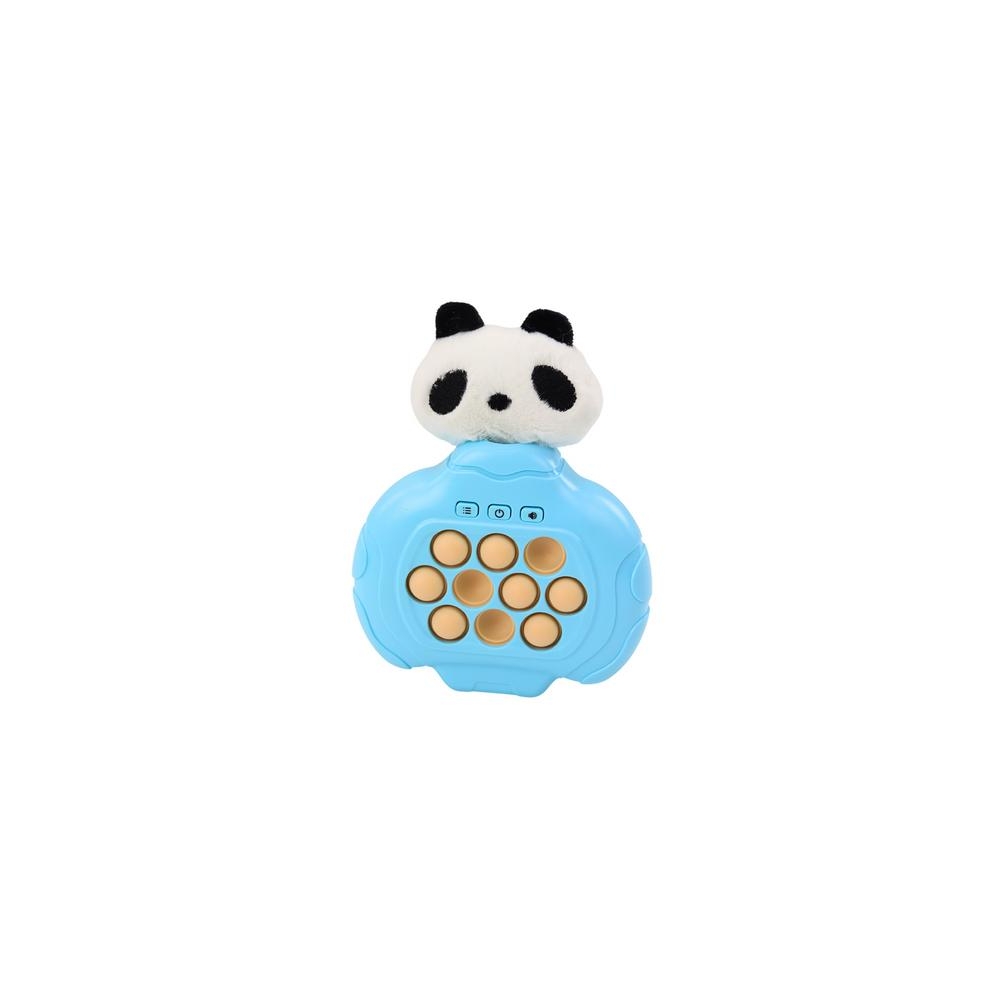 Pop-It Panda Game Plush Blue Arcade Console Pad Vibrations