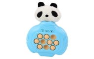 Pop-It Panda Game Plush Blue Arcade Console Pad Vibrations