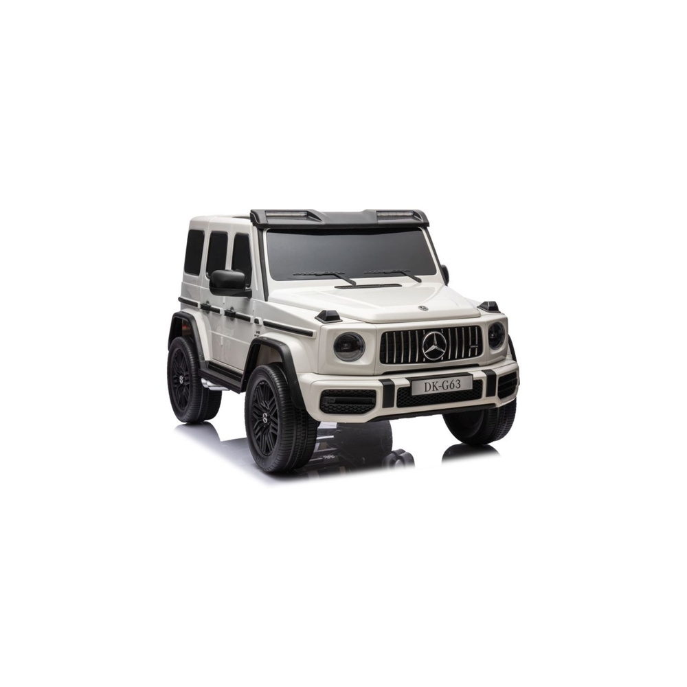 Elektromobilis Mercedes G63 XXL 24V, White-Elektromobiliai vaikams, Visureigiai-e-vaikas