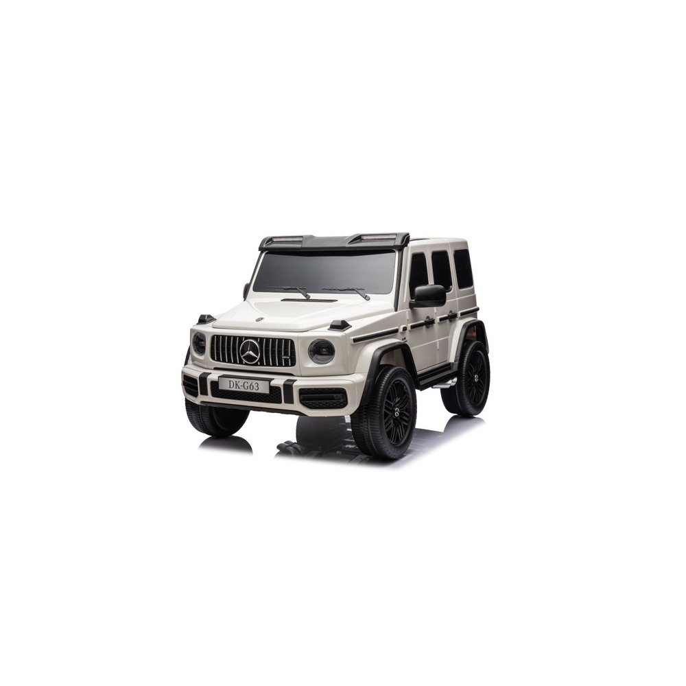 Elektromobilis Mercedes G63 XXL 24V, White-Elektromobiliai vaikams, Visureigiai-e-vaikas