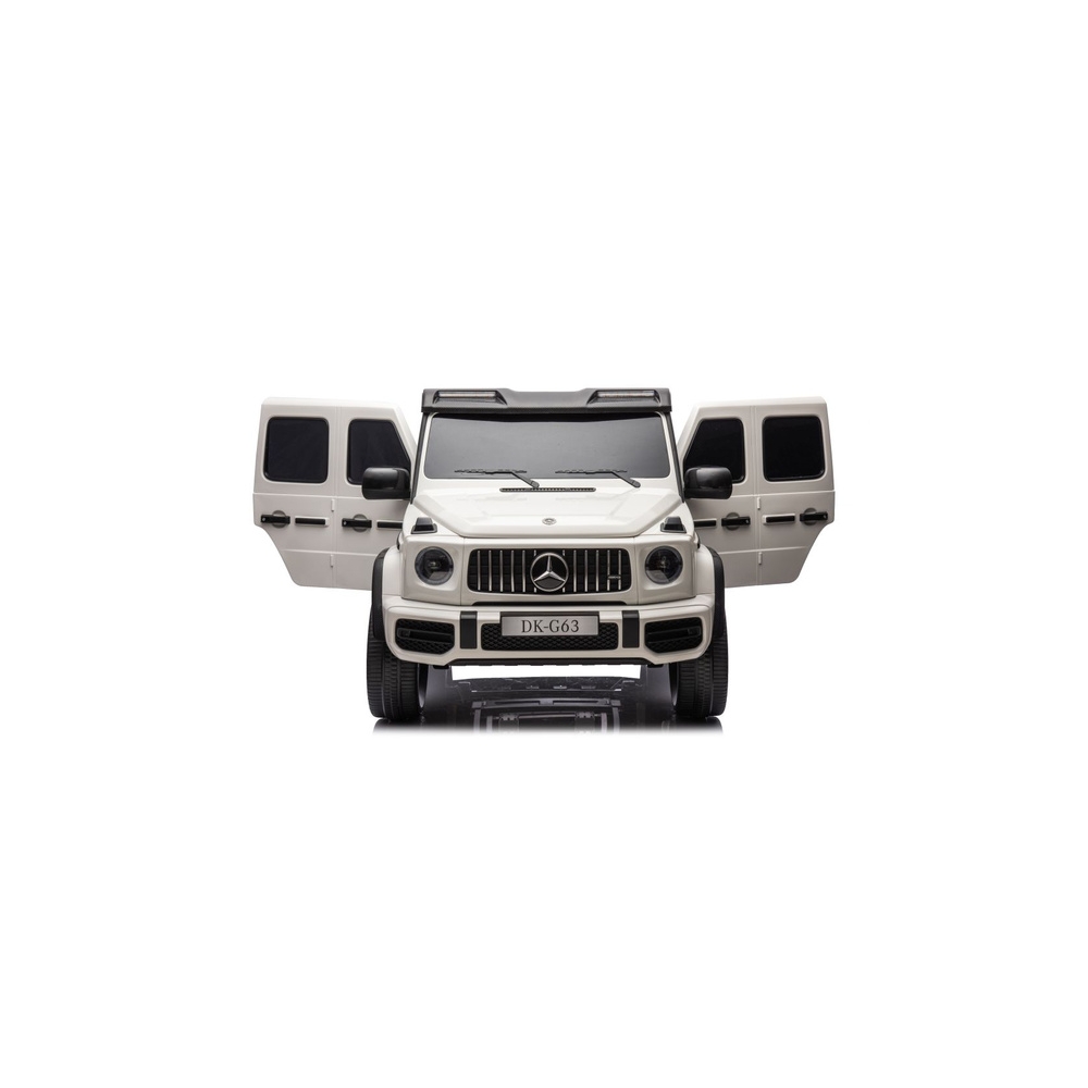 Elektromobilis Mercedes G63 XXL 24V, White-Elektromobiliai vaikams, Visureigiai-e-vaikas