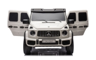 Elektromobilis Mercedes G63 XXL 24V, White-Elektromobiliai vaikams, Visureigiai-e-vaikas