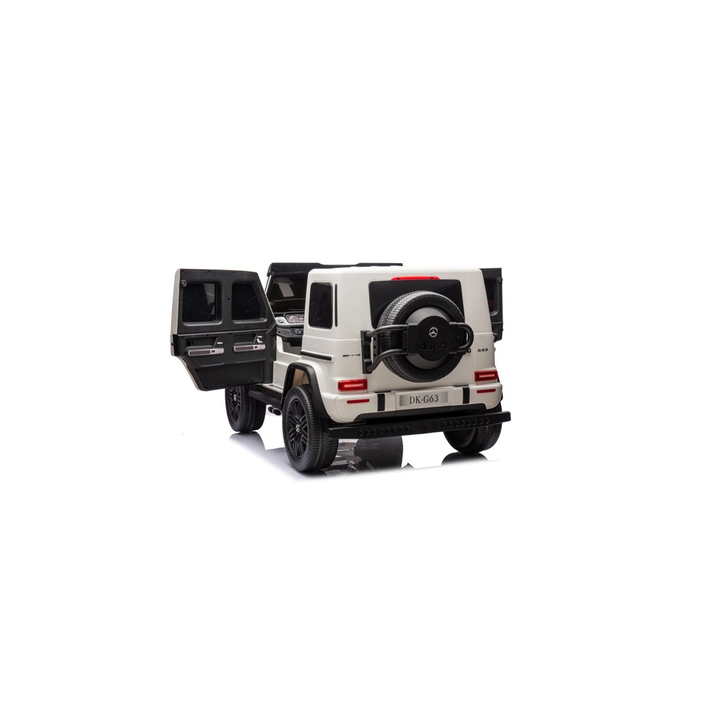 Elektromobilis Mercedes G63 XXL 24V, White-Elektromobiliai vaikams, Visureigiai-e-vaikas