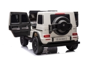Elektromobilis Mercedes G63 XXL 24V, White-Elektromobiliai vaikams, Visureigiai-e-vaikas
