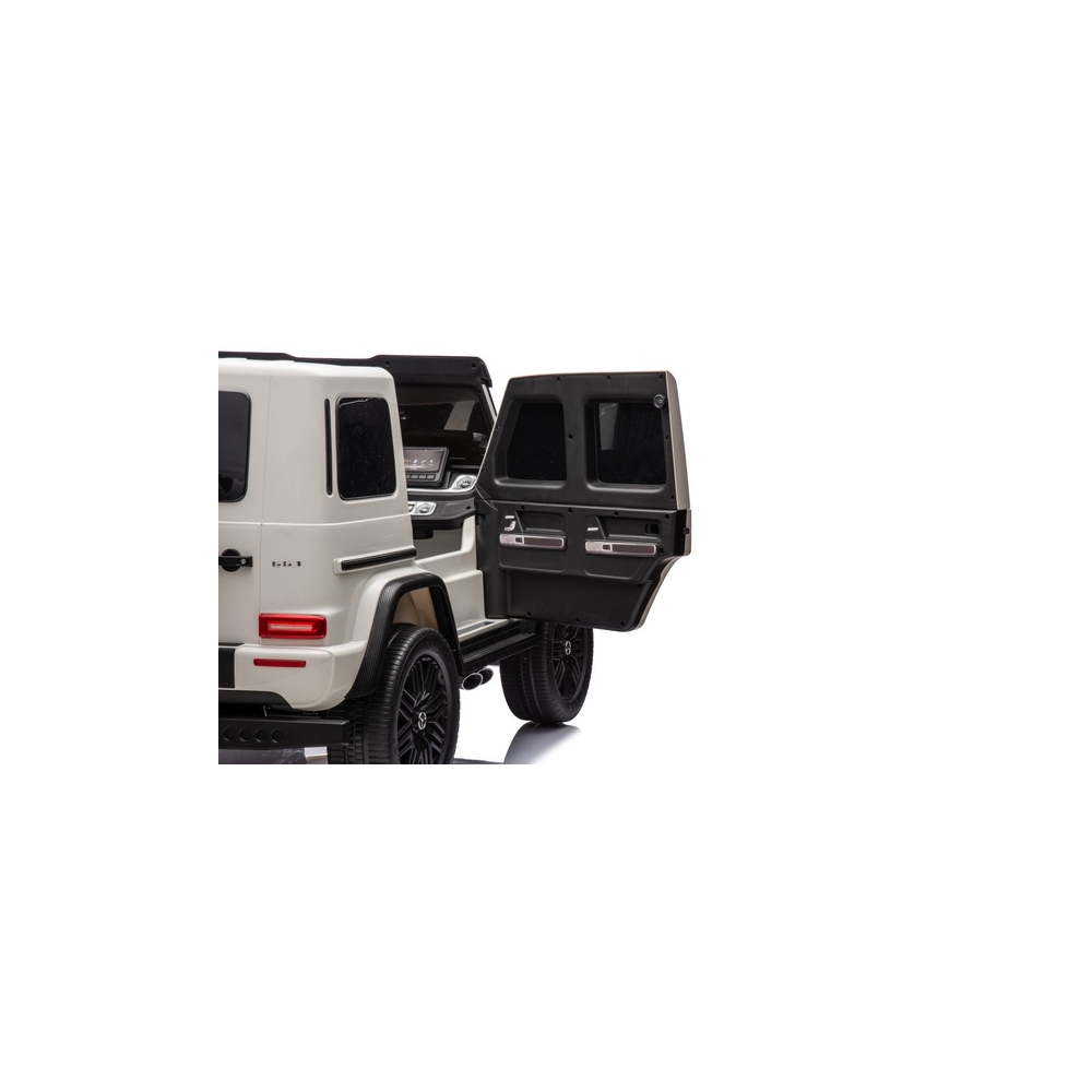 Elektromobilis Mercedes G63 XXL 24V, White-Elektromobiliai vaikams, Visureigiai-e-vaikas