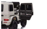 Elektromobilis Mercedes G63 XXL 24V, White-Elektromobiliai vaikams, Visureigiai-e-vaikas