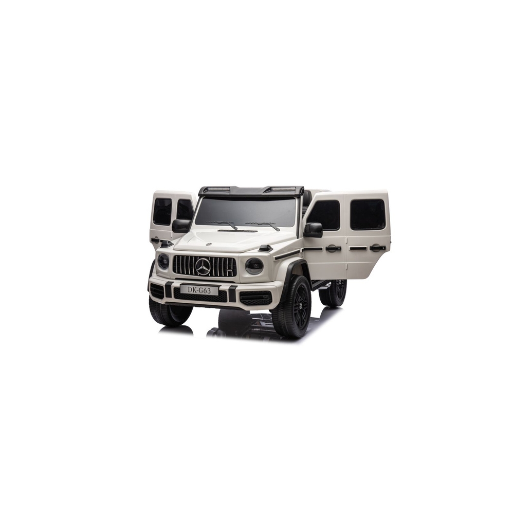 Elektromobilis Mercedes G63 XXL 24V, White-Elektromobiliai vaikams, Visureigiai-e-vaikas