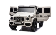 Elektromobilis Mercedes G63 XXL 24V, White-Elektromobiliai vaikams, Visureigiai-e-vaikas