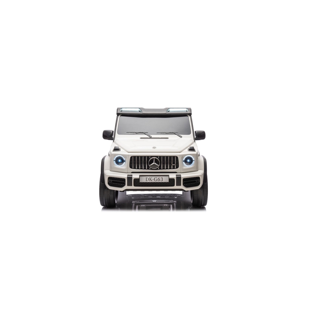 Elektromobilis Mercedes G63 XXL 24V, White-Elektromobiliai vaikams, Visureigiai-e-vaikas