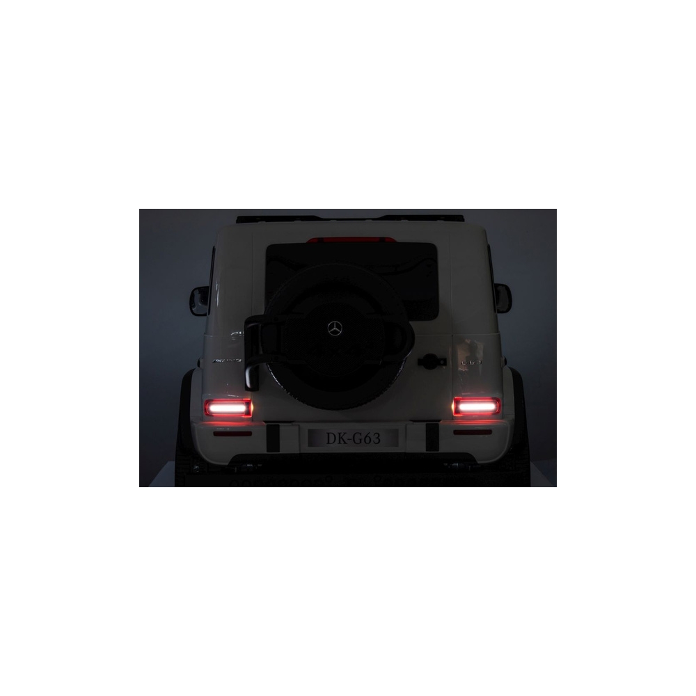 Elektromobilis Mercedes G63 XXL 24V, White-Elektromobiliai vaikams, Visureigiai-e-vaikas