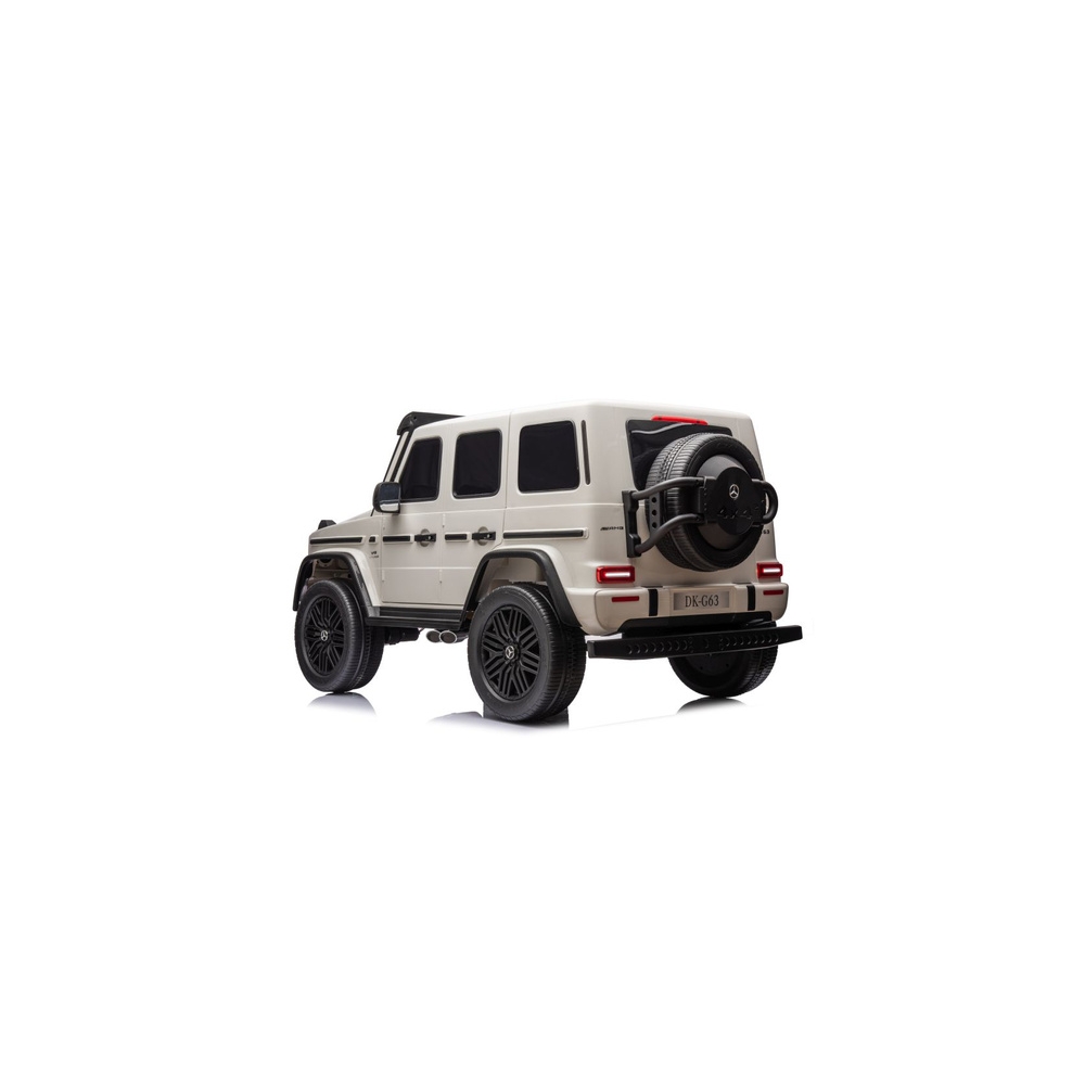 Elektromobilis Mercedes G63 XXL 24V, White-Elektromobiliai vaikams, Visureigiai-e-vaikas