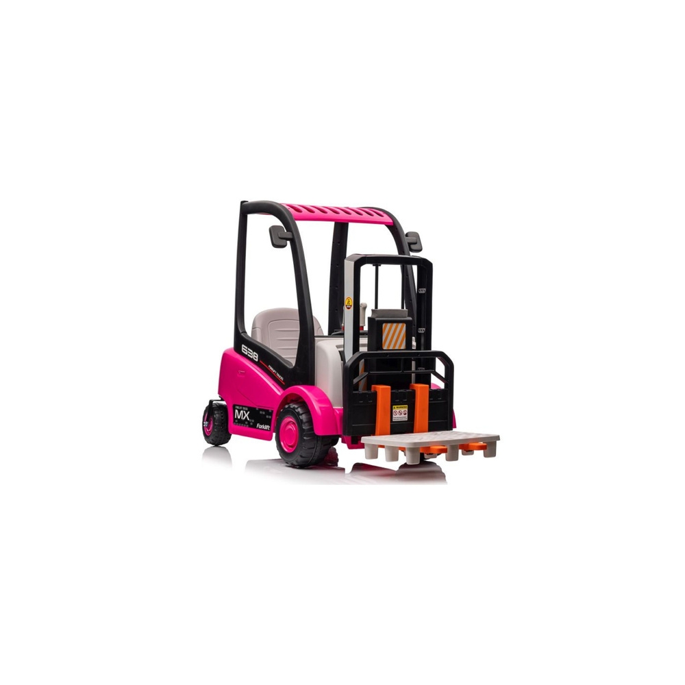 Elektrinis šakinis krautuvas XMX638, Pink-Elektromobiliai vaikams, Traktoriai-e-vaikas