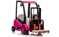 Elektrinis šakinis krautuvas XMX638, Pink-Elektromobiliai vaikams, Traktoriai-e-vaikas