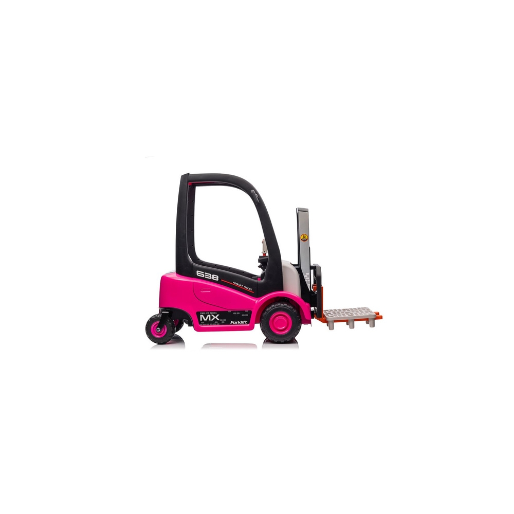 Elektrinis šakinis krautuvas XMX638, Pink-Elektromobiliai vaikams, Traktoriai-e-vaikas