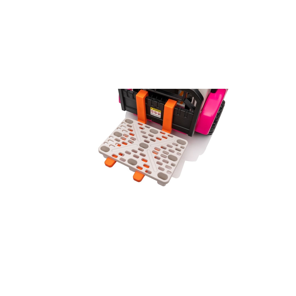 Elektrinis šakinis krautuvas XMX638, Pink-Elektromobiliai vaikams, Traktoriai-e-vaikas