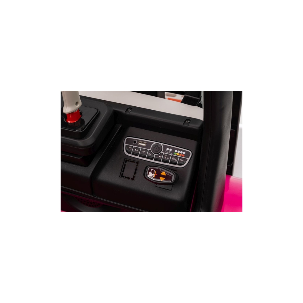 Elektrinis šakinis krautuvas XMX638, Pink-Elektromobiliai vaikams, Traktoriai-e-vaikas