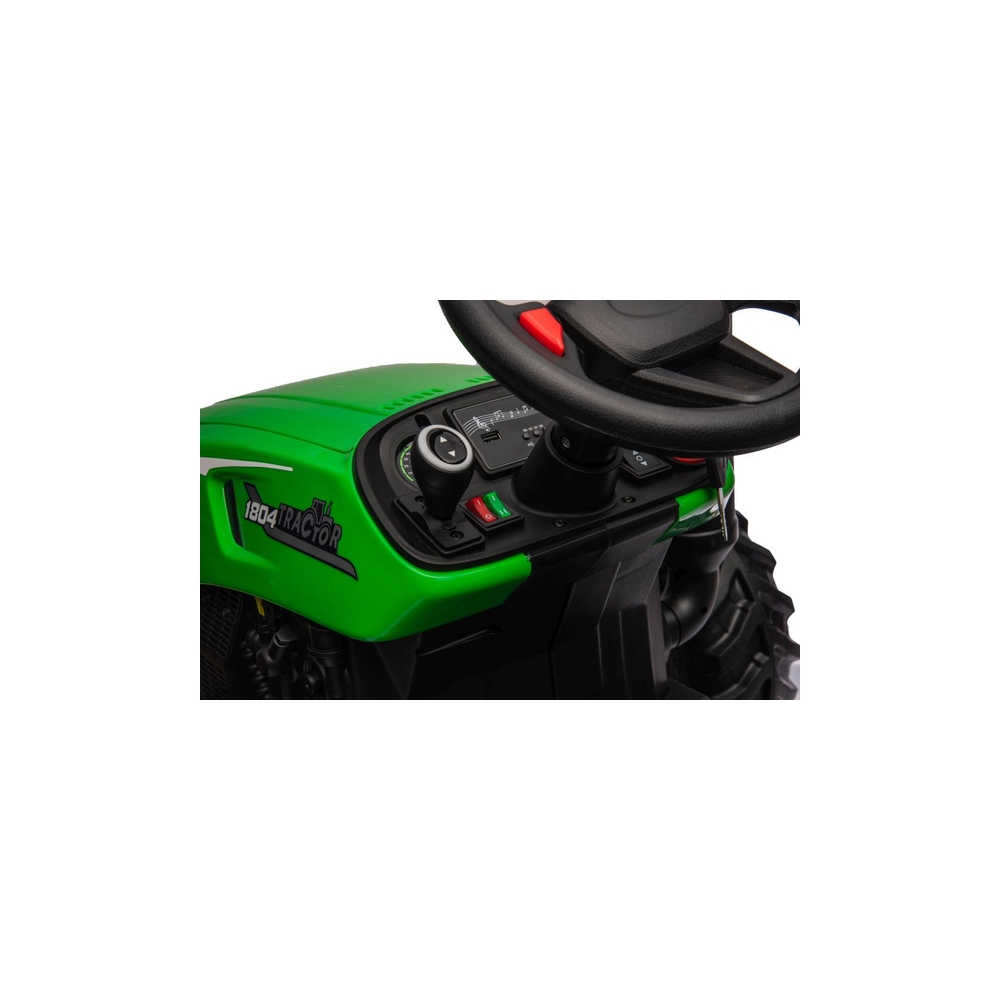Elektrinis traktorius HC-306 24 V, Green-Elektromobiliai vaikams, Traktoriai-e-vaikas