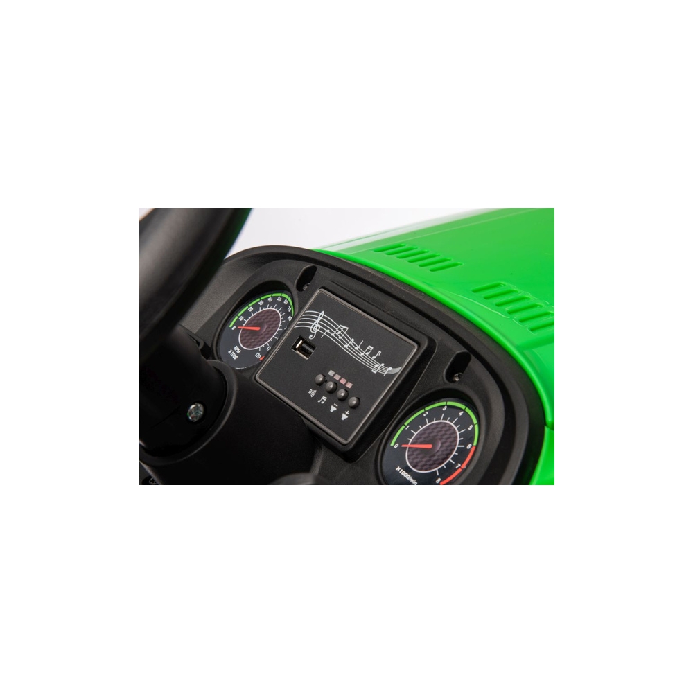 Elektrinis traktorius HC-306 24 V, Green-Elektromobiliai vaikams, Traktoriai-e-vaikas
