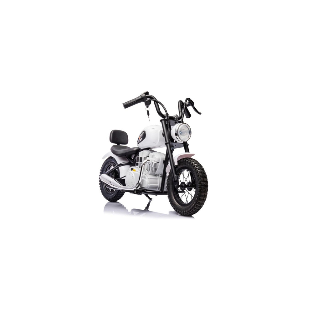 Elektrinis motociklas A9902 36V, White-Elektromobiliai vaikams, Motociklai-e-vaikas