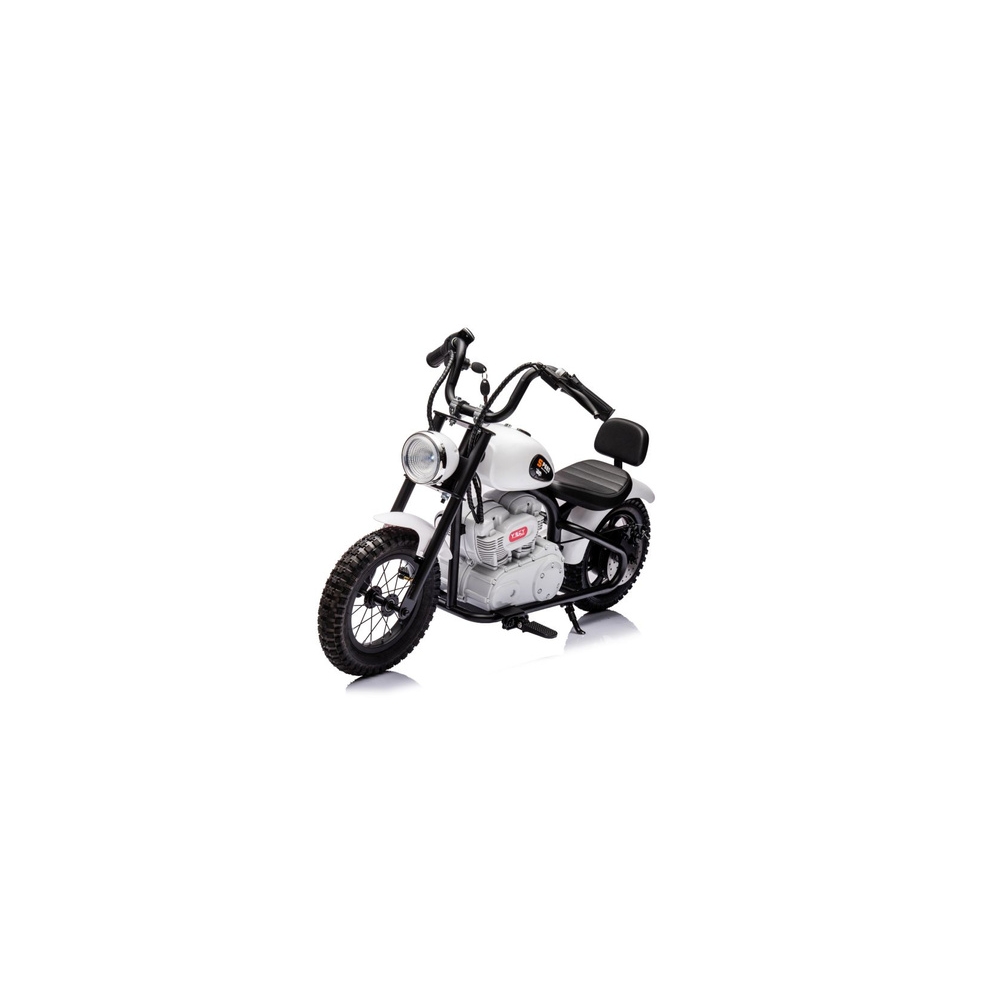 Elektrinis motociklas A9902 36V, White-Elektromobiliai vaikams, Motociklai-e-vaikas