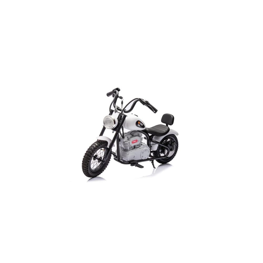 Elektrinis motociklas A9902 36V, White-Elektromobiliai vaikams, Motociklai-e-vaikas