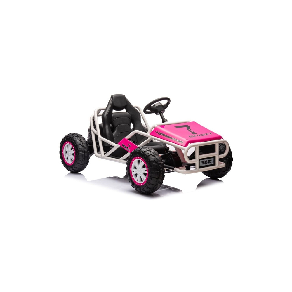 Elektrinis Buggy A8812, Pink-Elektromobiliai vaikams, Keturračiai ir bagiai-e-vaikas