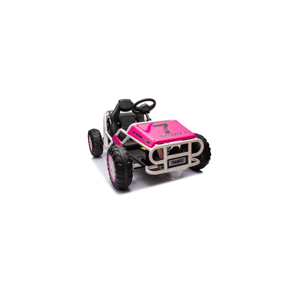 Elektrinis Buggy A8812, Pink-Elektromobiliai vaikams, Keturračiai ir bagiai-e-vaikas