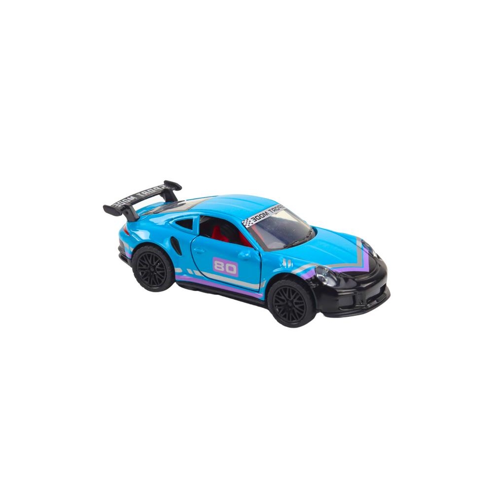 Sportinis automobilis 1:32 Frikcinės pavaros metalinis turkio spalvos
