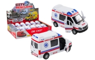 Greitosios pagalbos automobilis 1:32 Atidaromos durys Šviesos garsai balta