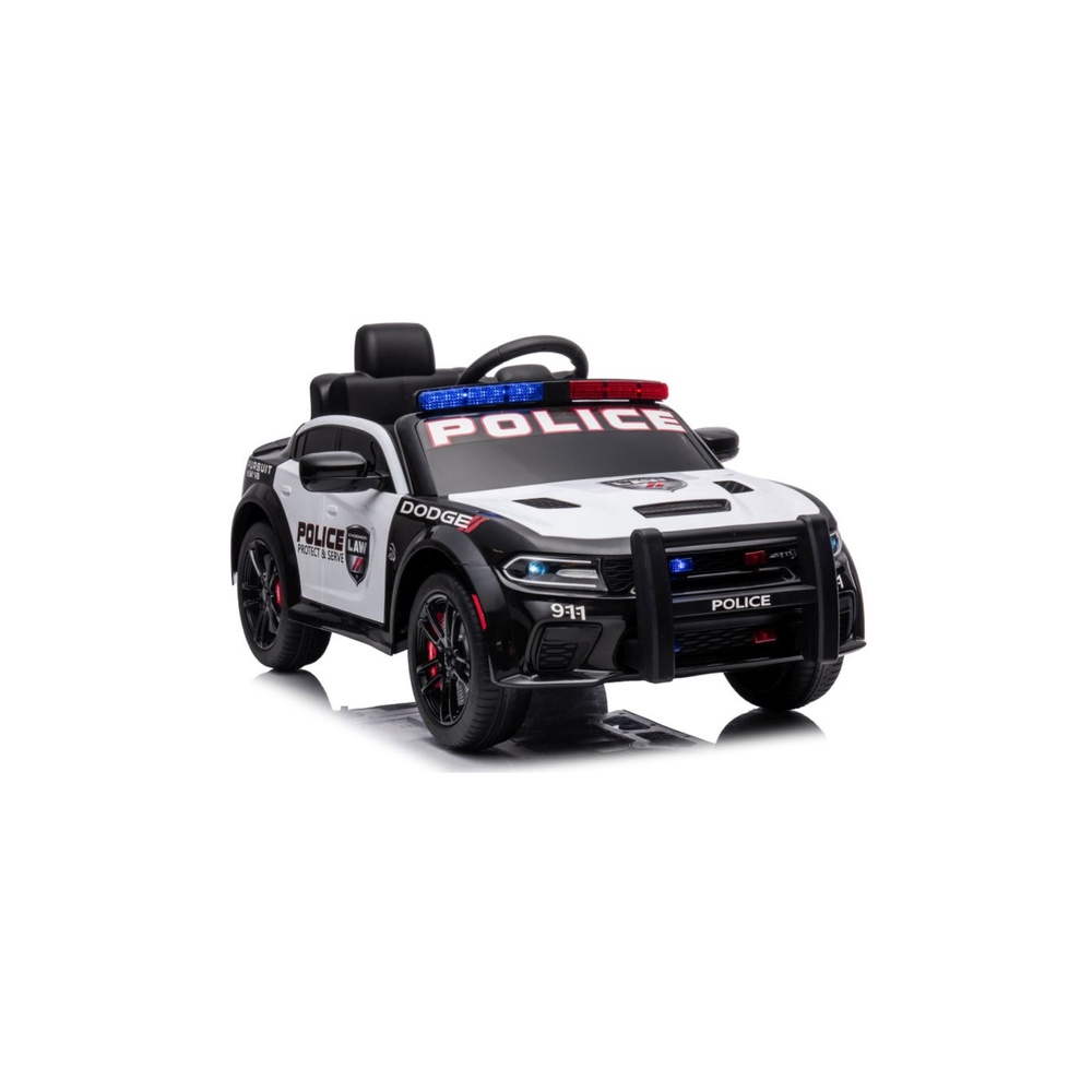 Auto Na Akumulator Dodge Charger Policyjny Biało- Czarny