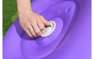 Kosmos LED Inflatable Chair 72 x 72 x 64 Bestway 75122 Purple