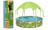Basen Ogrodowy Stelażowy Dla Dzieci 244 cm x 51 cm Bestway 56432 Zielony