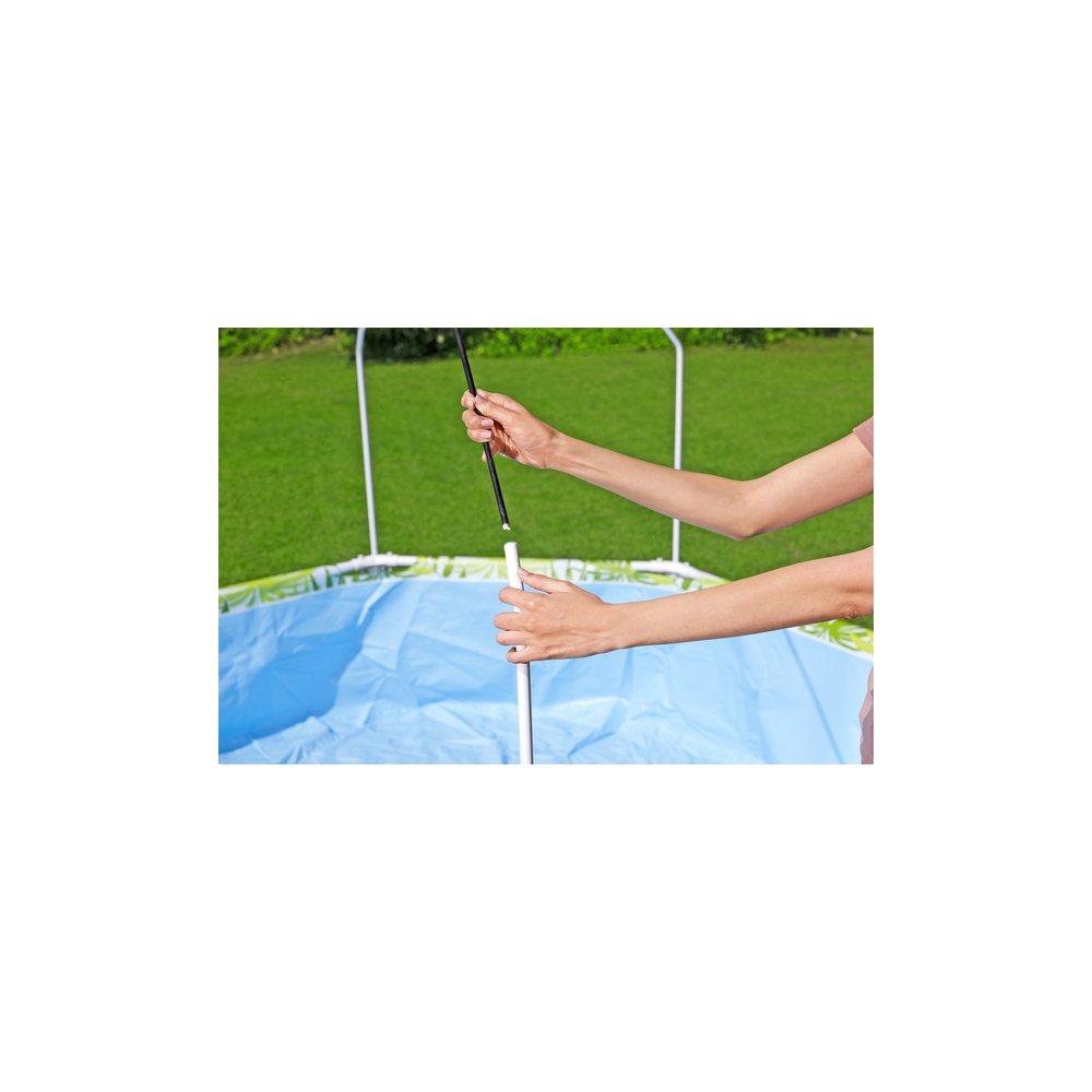 Basen Ogrodowy Stelażowy Dla Dzieci 244 cm x 51 cm Bestway 56432 Zielony