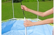 Basen Ogrodowy Stelażowy Dla Dzieci 244 cm x 51 cm Bestway 56432 Zielony