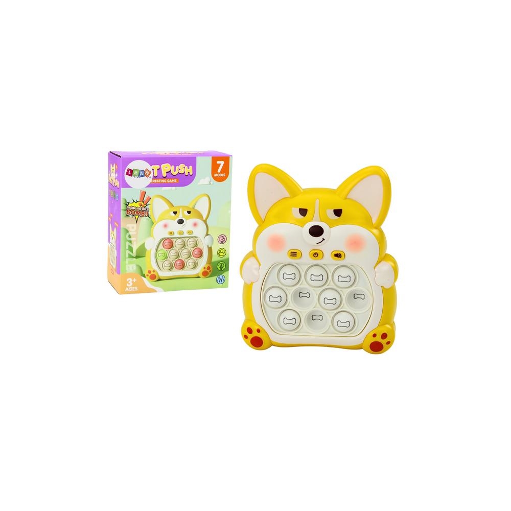 Arcade Game Console Pop-It Fox 7 Game Modes Yellow