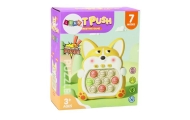 "Pop-It Fox" arkadinių žaidimų konsolė 7 žaidimo režimai Geltona