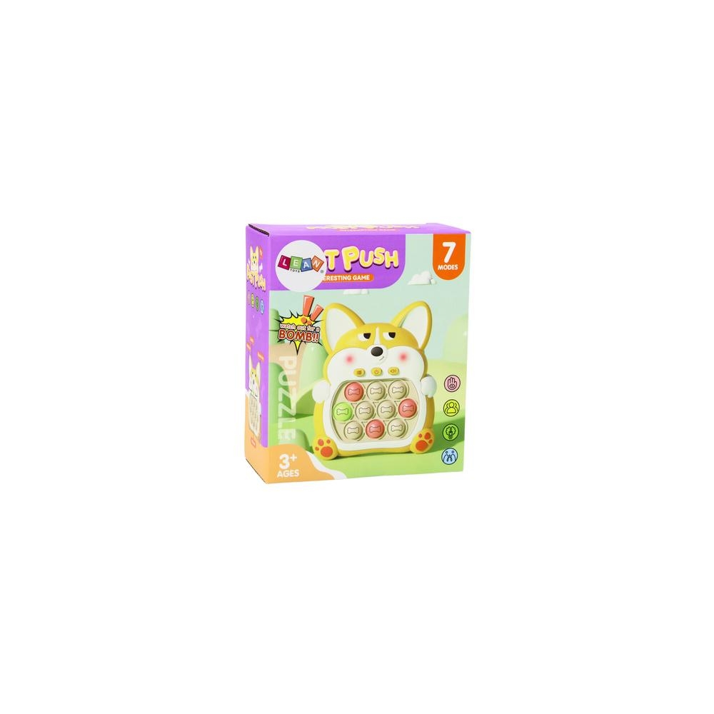 "Pop-It Fox" arkadinių žaidimų konsolė 7 žaidimo režimai Violetinė